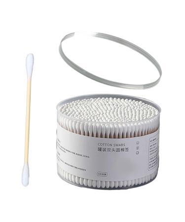 Perfeclan 500 Cotton Swabs - Double-Headed Cleaning Sticks for Makeup Ears & Brushes - Round White Bulk Pack - Buy Online on SooperMarket.com