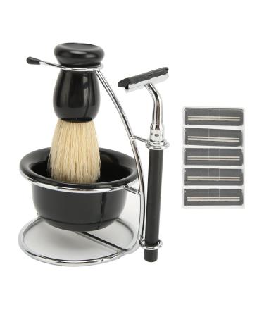 Shaving Set for Men 5 in 1 Shaving Brush Razor and Blade Shaving Bowl and Stand Manual Shaving Set