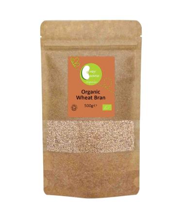 Organic Wheat Bran - Certified Organic - by Busy Beans Organic (500g) 500 g (Pack of 1)