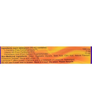 NOW Sports Nutrition L-Carnitine Liquid 1 000 mg Highly Absorbable Citrus 473mL - Buy Online on SooperMarket.com