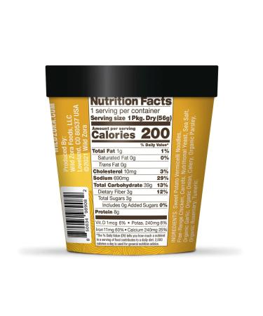 Wild Zora Vermicelli Noodle Soup - Gluten-Free Chicken Noodle Flavor - 4-Pack Instant Cup of Soup Snack w/ Sweet Potato Glass Noodles - Buy Online on SooperMarket.com