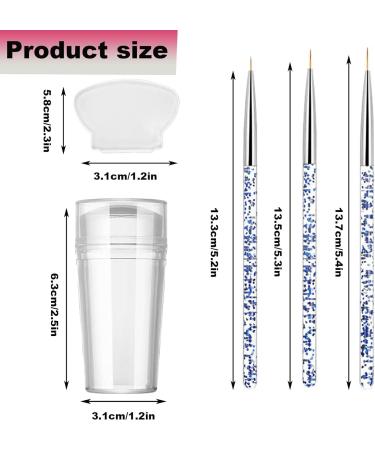 French Manicure Kit - 10Pcs Stamp & Dotting Pen Set for Nail Art Design | Double Sided Stamper & Tools for DIY Home Salon - Buy Online on SooperMarket.com