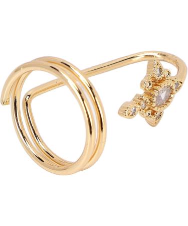 Women Finger Nail Ring Fashionable Fingernail Rings Nail Art Accessory for Parties and Daily Life (3057 gold) - Buy Online on SooperMarket.com