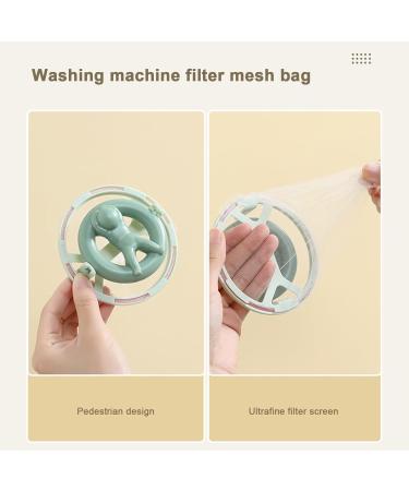 Hair Filter for Washing Machine Catcher Bag Floating Lint Remover Laundry Ball Pet 1 Set Cleaning Green - Buy Online on SooperMarket.com