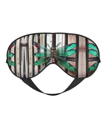Dragonfly Fence Soft Sleep Eye Mask Female Breathable Eye Patch Perfect for Travel and Relaxation