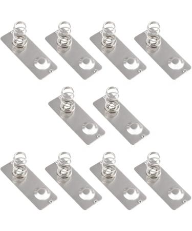 Buy Heyiarbeit 50pcs AAA Battery Spring Plate - Positive to Negative Conversion Contact 21mmx9mm - High Quality Nickel Plated - Ideal for Electronics Projects - Buy Online on SooperMarket.com