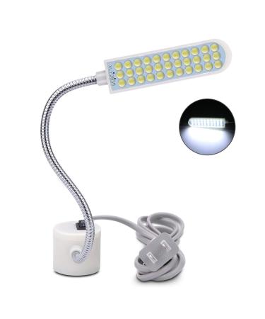 harmiey Sewing Machine Light (36LED) Gooseneck Work Light with Magnetic Mounting Base  White Soft Light for Lathes  Drill Presses  Workbenches