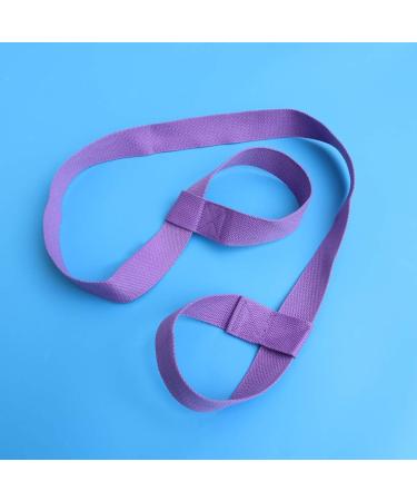 Garneck Adjustable Cotton Yoga Mat Carrier Sling - Extra Long Strap for Yoga Exercise - Black Lavender - Buy Online on SooperMarket.com