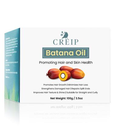 Veganic Batana Oil for Hair Growth: 100% Natural Batana Oil from Honduras - Repairs Damaged Hair Reduces Loss Promotes Regrowth - Treatment for Men and Women 3.52OZ brownish yellow