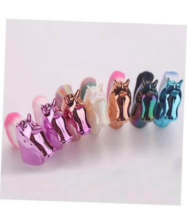 minkissy Makeup Foundation Brush 1pc Foundation Makeup Women s Suits Foundation Brush Brush for Powder Foundation Ladies Suits Unicorn Makeup Women's The Face Brush 9x8cm Golden handle color - Buy Online on SooperMarket.com