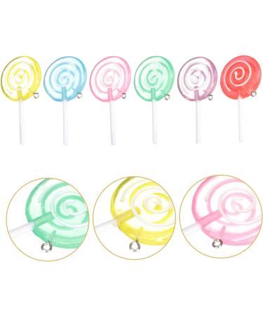 VINTORKY 6pcs Lollipop Model Kids Toy Mini Lollipops Embellishments Diy Lollipops Pendant Fake Lollipops Lollipop Props Wall Decor Christmas Candy Cane Toys Supplies Plastic Child Dessert - Buy Online on SooperMarket.com