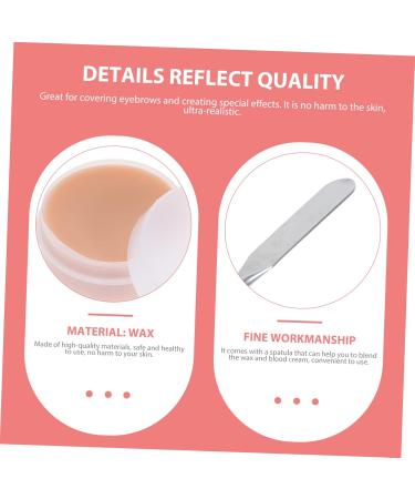 Mikinona Halloween Scar Cream Makeup Set - Special Effects Skin Wax Modeling Putty & Spatula for Halloween Makeup - Buy Online on SooperMarket.com