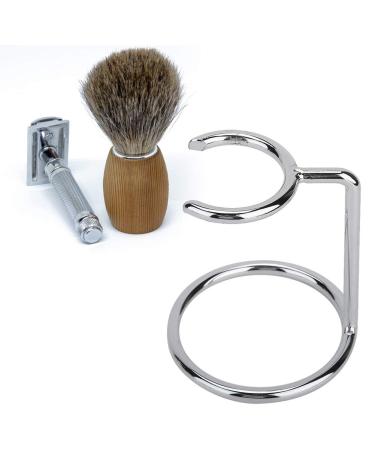 Stainless Steel Razor and Brush Stand - Men s Shaving Brush Holder for Home & Travel | Durable & Stylish - Buy Online on SooperMarket.com