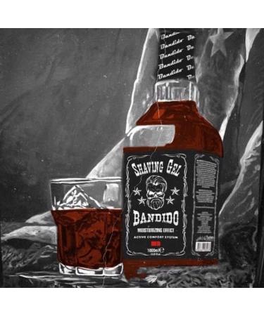 Bandido Shaving Gel Men Red 2 Set (2 x 1000ml) - Non-Foaming Precision Shave Gel for Men | 1L Dual Pack - Buy Online on SooperMarket.com