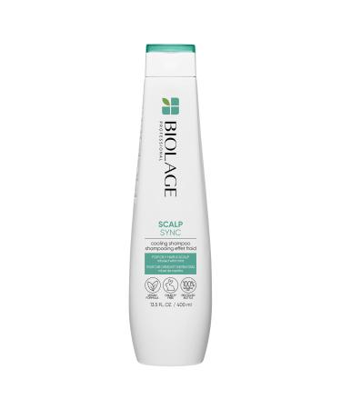 Biolage Cooling Mint Scalp Sync Shampoo | Cleanses Excess Oil From The Hair & Scalp | For Oily Hair & Scalp | Cool Sensation | Cruelty Free | Vegan | Salon Shampoo 13.5 Fl Oz
