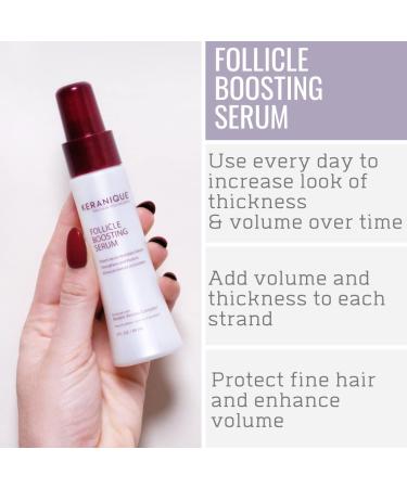 Keranique Thicker Fuller Hair System - 60 Days w/ Keratin Shampoo, Conditioner, Boosting Serum, & Repair Treatment - for Colored Thinning Hair - Paraben/Sulfate Free - Buy Online on SooperMarket.com