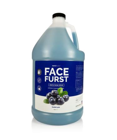 Bark 2 Basics Face Furst Scrub Dog Shampoo | 1 Gallon, Exfoliates and Gently Cleans Facial Area, Helps Remove Tear Stains, Washes Away Impurities and Dead Skin Cells, Soap and Cruelty Free