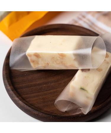 Edible Sticky Rice Paper 500 Sheets Nougat Paper Glutinous Paper DIY Candy Chocolate Rice Wrapping Wafer Paper Sheets for Candy for Chocolate Making Decorating - Buy Online on SooperMarket.com