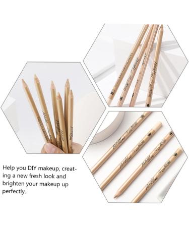 MUSISALY 4pcs Concealer Pen Eye Brightener Concealer Korean Concealer Pot Concealer Wooden White - Buy Online on SooperMarket.com