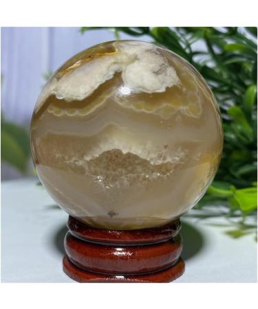 Natural Crystal Rough Natural Sphere Cherry Agate Crystal Ball Natural Gemstones Reiki Quartz Sphere Fengshui Home Decoration 1pc (Color : 120-130g) - Buy Online on SooperMarket.com