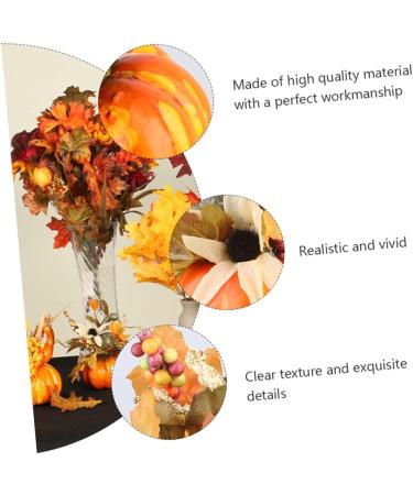 AOKWAWALIY 2pcs Pumpkin Ornaments Sunflower Ornament Simulation Halloween Pumpkin Realistic Pumpkin Photography Prop for Halloween Decor Simulation Pumpkin Household Potted Plant Foam - Buy Online on SooperMarket.com