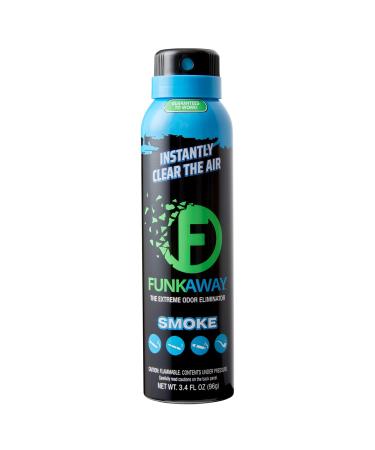 FunkAway Smoke Odor Eliminator Spray, 3.4 oz. | For Air | Works On All Types Of Smoke Odors (FASM3.4) 1 Count (Pack of 1)