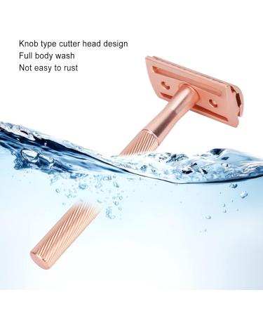 Double-Sided Copper Razor - Portable & Washable Barber Tool | Shop Internationally - Buy Online on SooperMarket.com