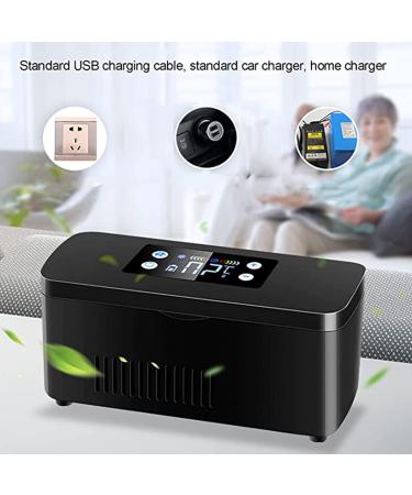 Mini Fridge Insulin Cooler Built in Rechargeable Lithium Battery Suitable for Insulin Serum Eye Drops Storage Travel Airplane 220V-Battery*1 Battery*1 220v - Buy Online on SooperMarket.com