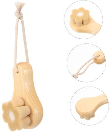 PLAFOPE Facial Wash Brush with Wooden Handle Face Sponges for Cleansing Face Brush Facial Brush Facial Exfoliator Face Wash Brush Cleansing Brush Skin Care Tools Face Exfoliator - Buy Online on SooperMarket.com
