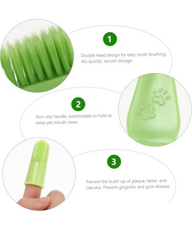HAPINARY 1 Set Pet Toothbrush Pet Mouth Cleaning Tool Pet Dog Toothbrush Cat Toothpaste Tools Pets Pp - Buy Online on SooperMarket.com