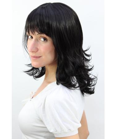 WIG ME UP 3017-2 | Black Shoulder Length Wavy Hair Wig - Shop Internationally for Stylish Wigs - Buy Online on SooperMarket.com