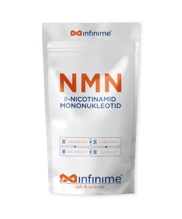 Infinime NMN 30G |Nicotinamid Mononucleotide powder up99.8% certified puritybottled & laboratory test in Germany |Suitable for dogs & cats