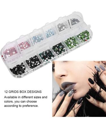 12 Grids Nails Kit Art Nail Tools Nail Decoration Set Nail Art Rhinestones DIY Nail Decoration Makeup Glitter Beads Manicure Tool Nail Rhinestones Set(#3) - Buy Online on SooperMarket.com