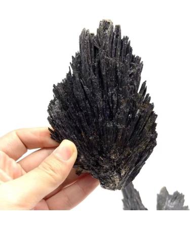 3pc Natural Crystal Stone Black Kyanite for Home Decoration Room Decoration Stone Mineral Specimen - Buy Online on SooperMarket.com