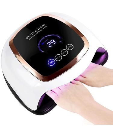 Tonsooze 168W nail dryer UV LED nail lamp lamp for nails professional nail lamp with 4 timer infrared sensor touchscreen removable magnetic floor plate suitable for all gel