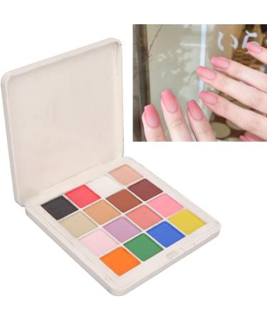 Solid Nail Glitter Powder Set for DIY 16 Colors Metallic Mirror Effect Nail Powder Shiny Nail Art Pigment Powder Flashing Nail Powder for Nail Art Decoration Salon Home Use - Buy Online on SooperMarket.com