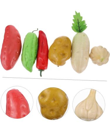 Cabilock 12 Pcs Simulated Vegetable Model Plants Decor Kid Vegetable Toys Fidget Toy for Kids Fake Vegetable Models Kids Decor Kids Toys Home Decor Simulation Fruit Decors Carrot Foam Chili Colorfulx2pcs 14X5.5X5.5CMx2pcs - Buy Online on SooperMarket.com