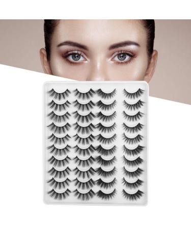 Buy 20 Pairs 6D False Eyelashes | Natural Thickening Soft Reusable Extensions (MC-12) for Stunning Eyes International Shipping Available - Buy Online on SooperMarket.com