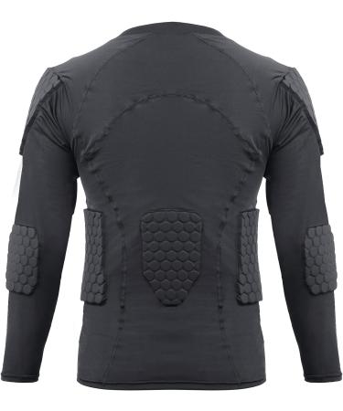 Zicac Men's Compression Padded Shirt - Sports Shock Rash Guard for Soccer Basketball, X-Large - Buy Online on SooperMarket.com