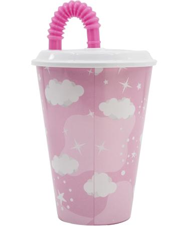Shop 430 ml Rainbow Unicorn Reusable Cup for Kids - With Lid & Straw - Eco-Friendly & Fun! - Buy Online on SooperMarket.com