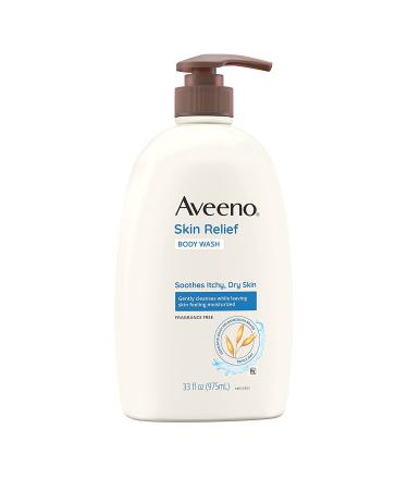 Aveeno Skin Relief Fragrance-Free Body Wash - Soothes Itchy Dry Skin - Sensitive Skin Formula - 33 fl. oz - Buy Online on SooperMarket.com
