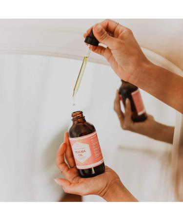 Leven Rose Jojoba Oil 4 oz - Pure, Cold Pressed, Natural Moisturizer for Skin, Hair, Body, Nails - Buy Online on SooperMarket.com