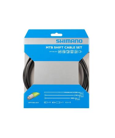 Shimano MTB Optislick Derailleur Cable and Housing Set, Black