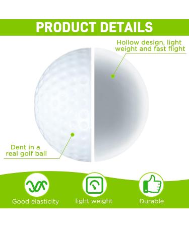 200 Pcs Plastic Practice Golf Balls with Limited Flight for Indoor & Outdoor Training - Includes 2 Mesh Golf Ball Bags | Home Backyard & Driving Range Practice - Buy Online on SooperMarket.com