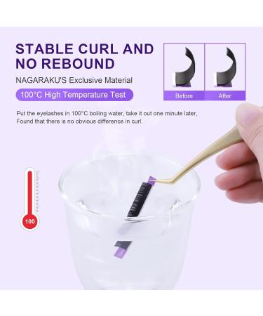 Buy Nagaraku Individual Eyelash Extensions - Permanent Volume & Matte Black - 16 Rows (0.15 D Curl 7-15mm Mix) | International Shipping Available - Buy Online on SooperMarket.com