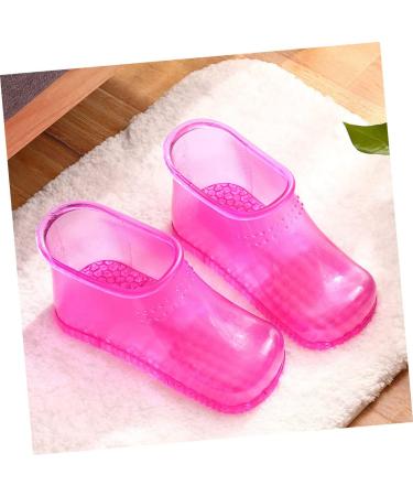 FOYTOKI 1 Pair Foot Bath Shoes Foot Spa Foot Container for Bathing Ankle Home Foot Bath Container Foot Soaking Tub Foot Soak Shoes Bath Tubs Foot Washing Shoes Take a Bath Pvc Bracket Man 26.3x11cm Rosy - Buy Online on SooperMarket.com