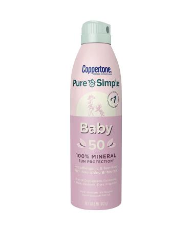 Coppertone Pure and Simple Baby Sunscreen SPF 50 Spray + Stick Pack - Buy Online on SooperMarket.com