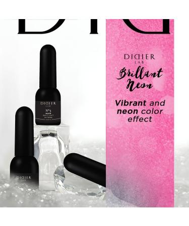 Didier Lab - Premium UV Gel Nail Polish - Brillant Neon No3- Gel Nail Varnish - Nail Art - Long-Lasting High Gloss Wear - Gel Nail Polish - Gel Nails - Glitter Gel Nail Polish - Rich Pigment - 8ml - Buy Online on SooperMarket.com