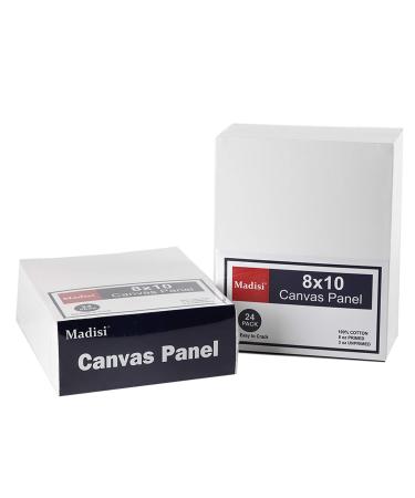 Madisi Painting Canvas Panels 48 Pack 8X10 Classroom Value Pack Art Canvas