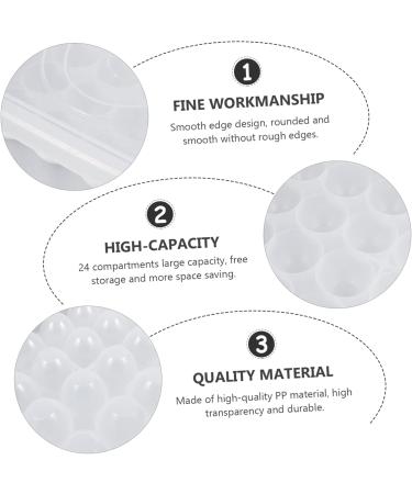 OSALADI 1pc box Container Egg Household Compartment Kitchen Preservation Holder Home Crisper Food -grid - Buy Online on SooperMarket.com